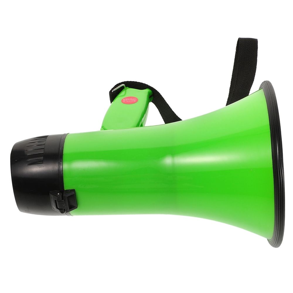 Handheld Design Green Megaphone Clear Sound Loudspeaker Crowd Control 1Pack