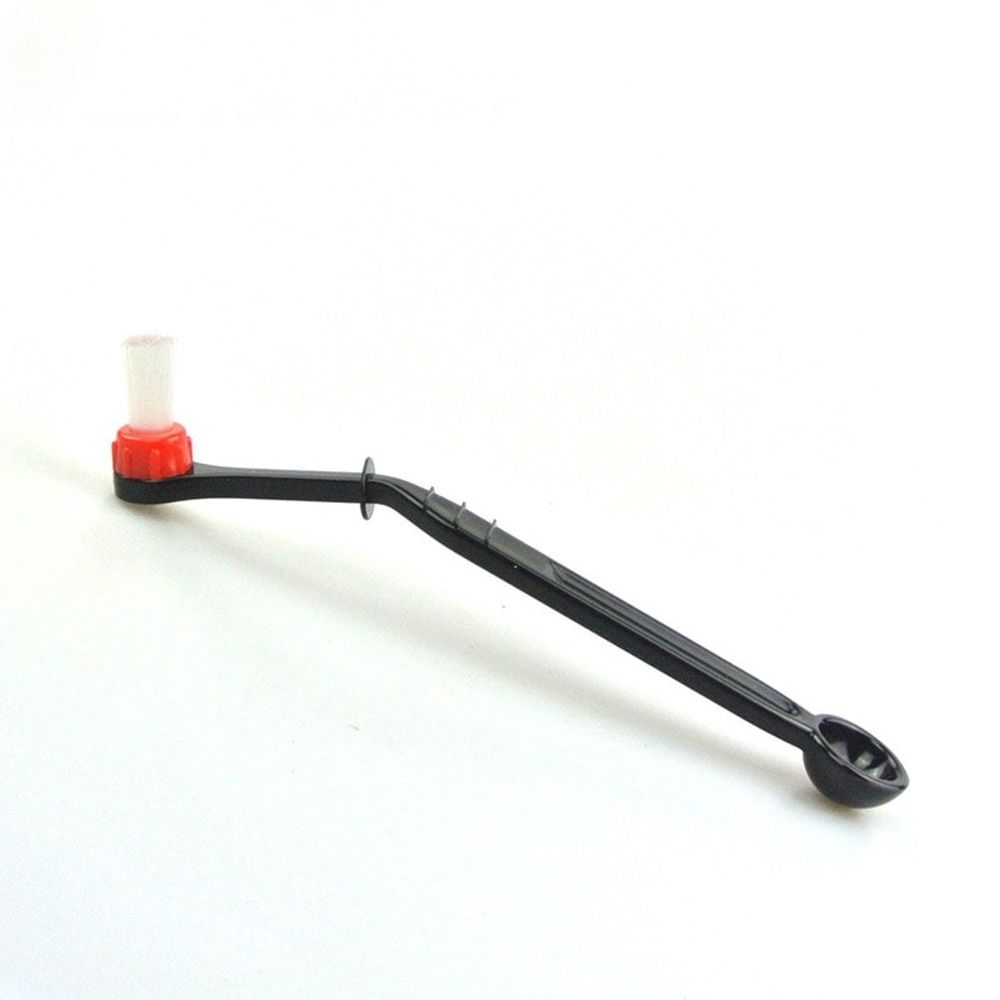 Coffee Machine Cleaning Brush with Angled for Coffee Filter Cleaning, Black, 1 Piece