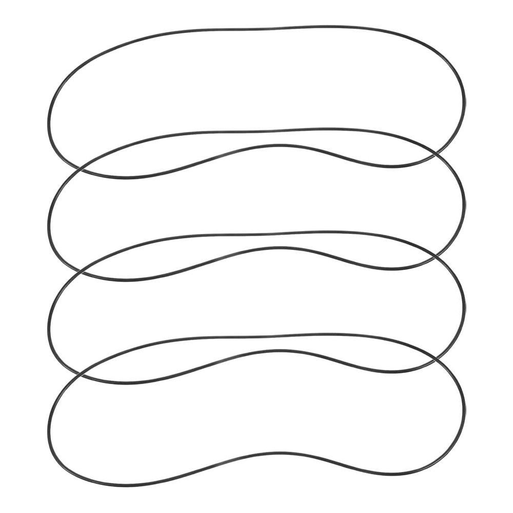 4Pcs Cooker Lid Fixing Belts Black Elastic Rings Practical Lid Lock for Pots