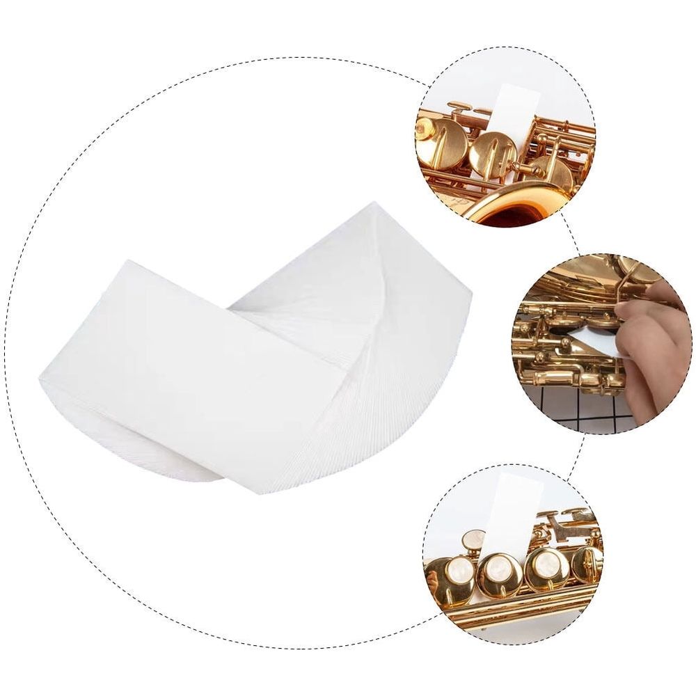 100Pcs White Absorbent Paper for Instrument Cleaning and Maintenance Accessories
