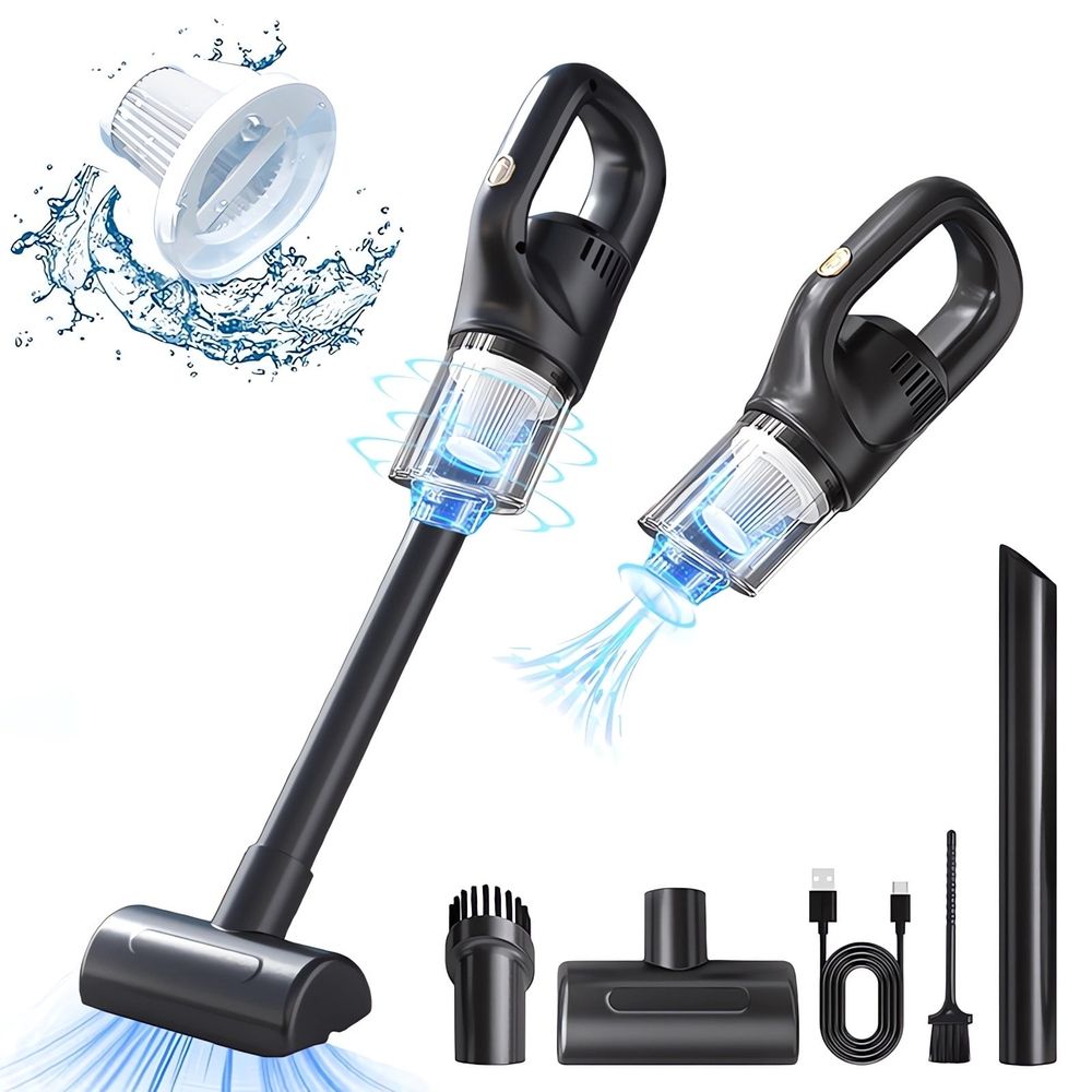 Handheld Vacuum Cleaner - 10.6 x 4.7 x 3in, Wireless Rechargeable with 10KPA Suction for Home, Car & Pet Hair