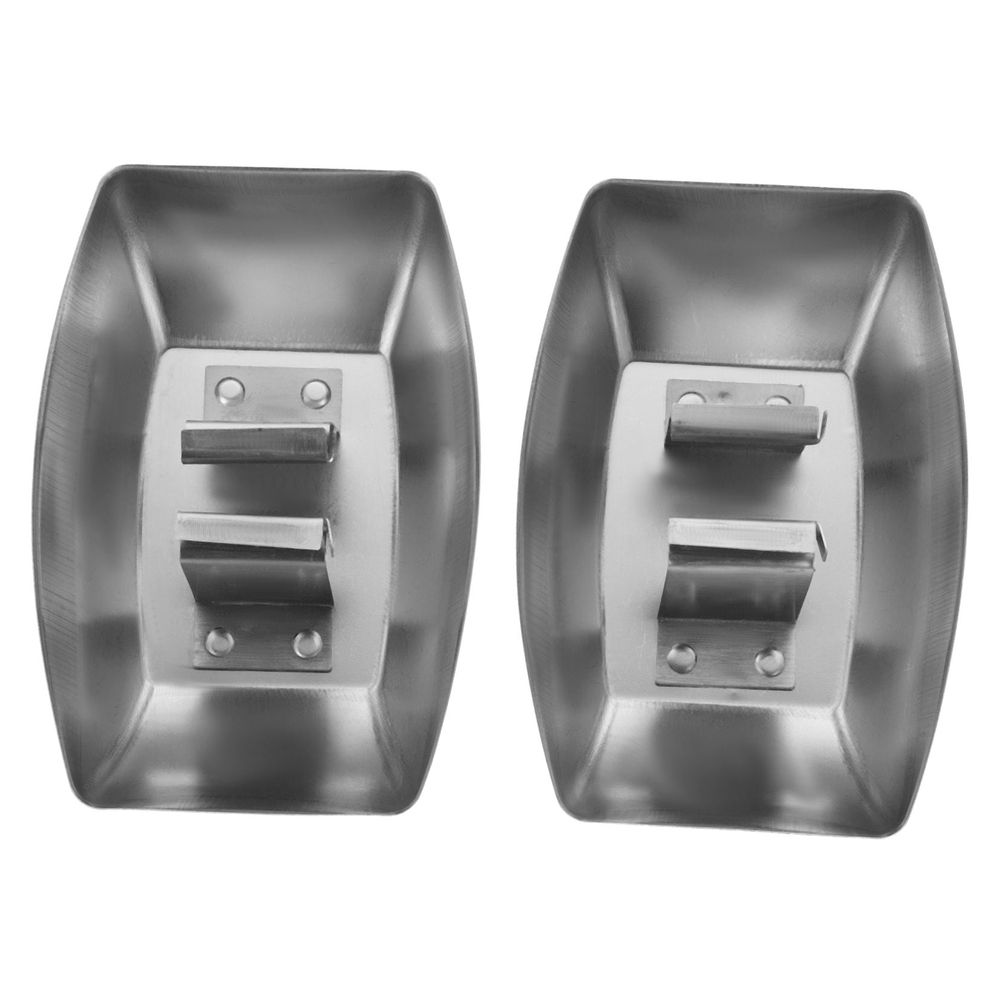 Durable Range Hood Accessories, Metal Oil Collecting Boxes, Silver, 2Pcs