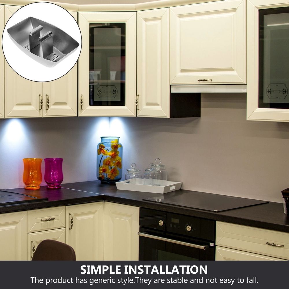 Durable Range Hood Accessories, Metal Oil Collecting Boxes, Silver, 2Pcs