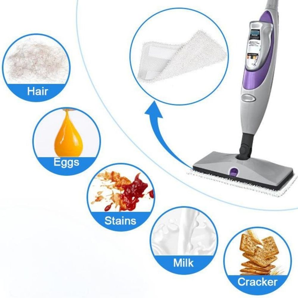 Microfiber Mop Pads Replacement For Steam Mops High Absorbency Easy To Attach Fit Cedar Spray Mop Replacement Bottle Flat Mop Swifter Sweeper Dry Kimono Cedar Mop Replacement Sponge Mop for Hardwood