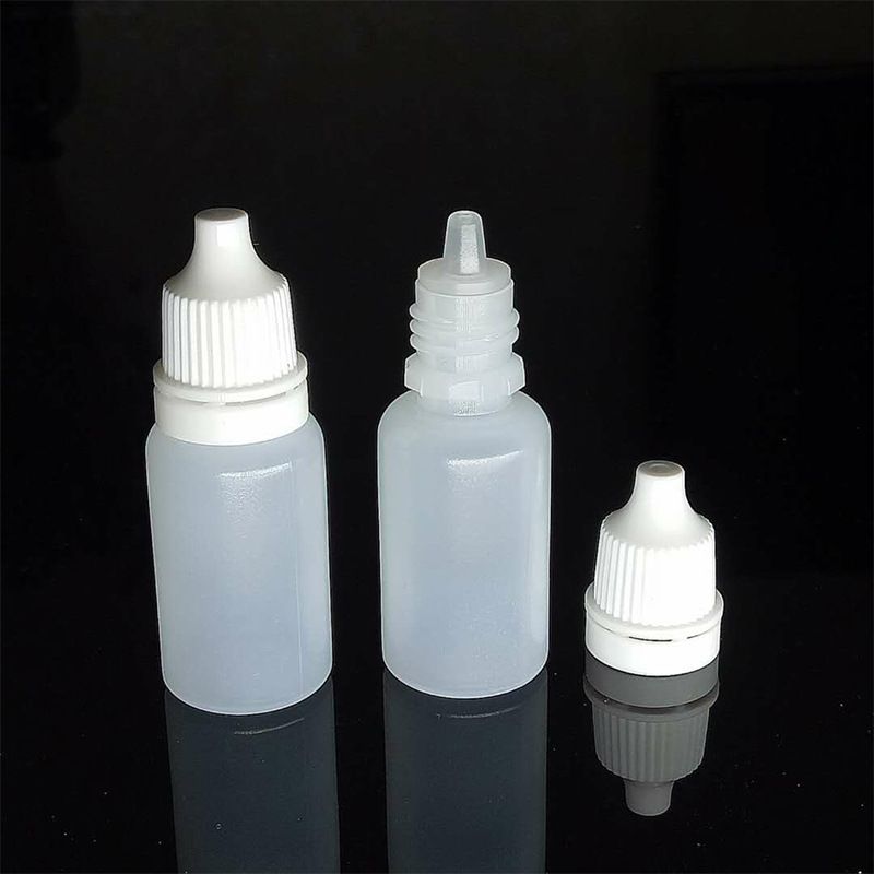 10 PCS Empty Plastic Squeezable Dropper Bottle Portable Empty Squeezable Dropper Bottle Container