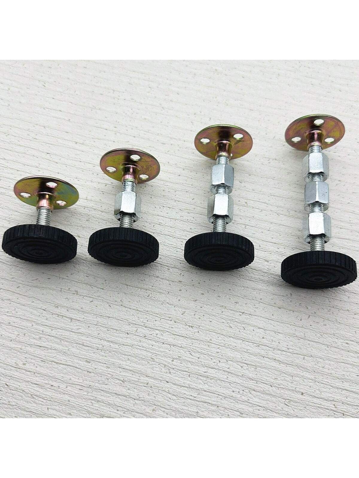 4PC Adjustable Bed Headboard Stabilizer – Prevents Shaking, Random Patterns, Easy Installation 46mm-64mm