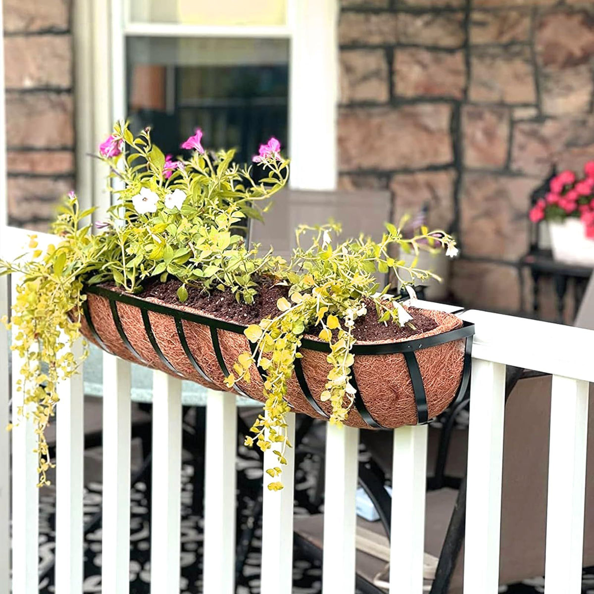 Coco Liners for Planters - 36 Inch Trough Coconut Liners for Planters, Window Box Coco Liners, Natural Coconut Fiber
