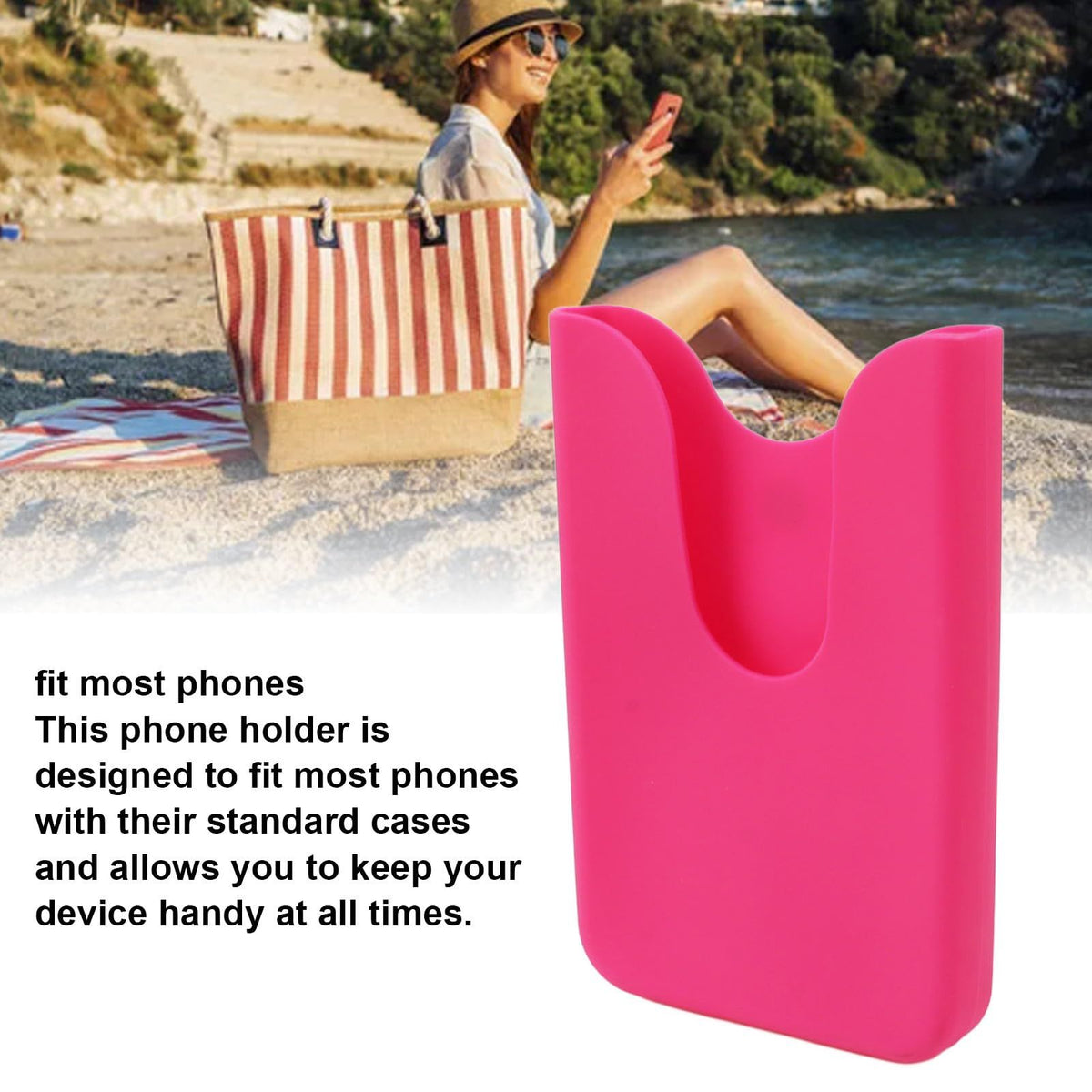 Beach Bag Phone Holder