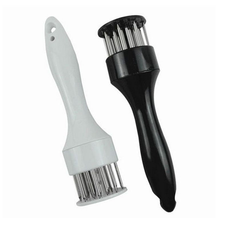 Meat Tenderizer Tool with Ultra Sharp Stainless Steel Needle Blades 2 Pack Meat Tenderizer Tool Profession Kitchen Gadgets Jacquard