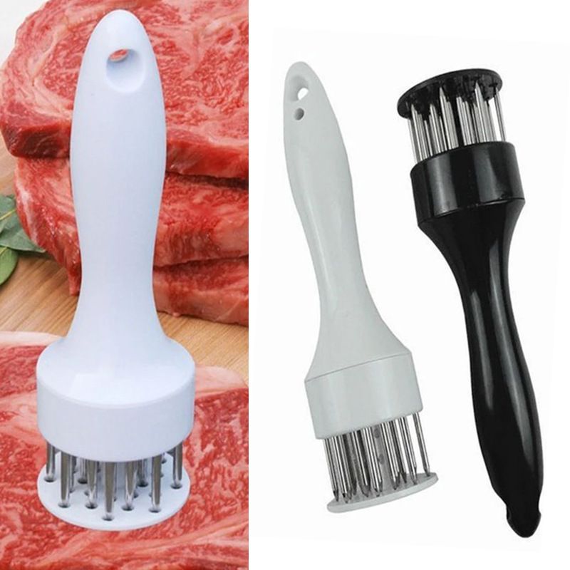 Meat Tenderizer Tool with Ultra Sharp Stainless Steel Needle Blades 2 Pack Meat Tenderizer Tool Profession Kitchen Gadgets Jacquard