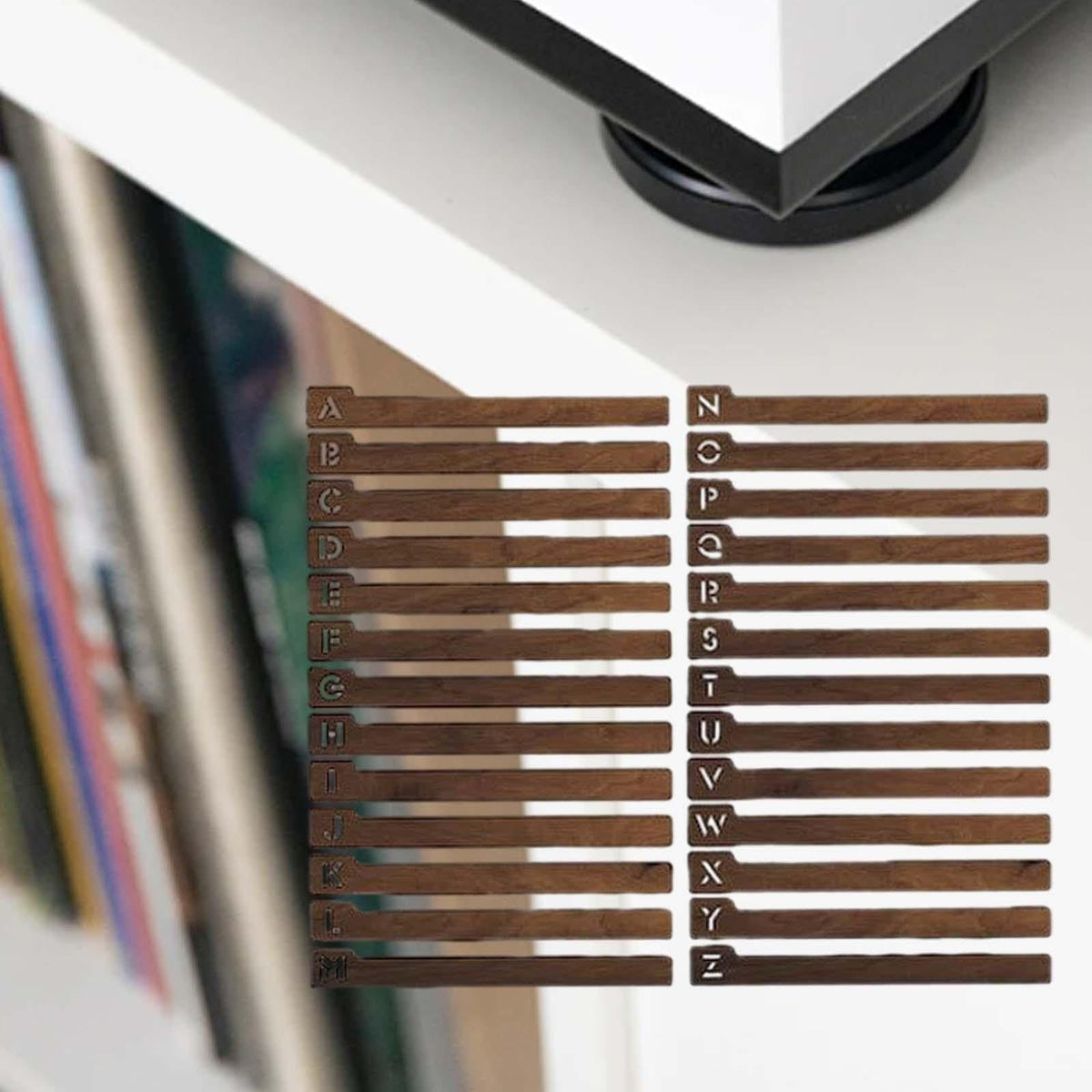 26 Pieces Vinyl Record Dividers Alphabetize Organizer Easy to Use Alphabetical A to Z Record Dividers for Media CD DVD Movies