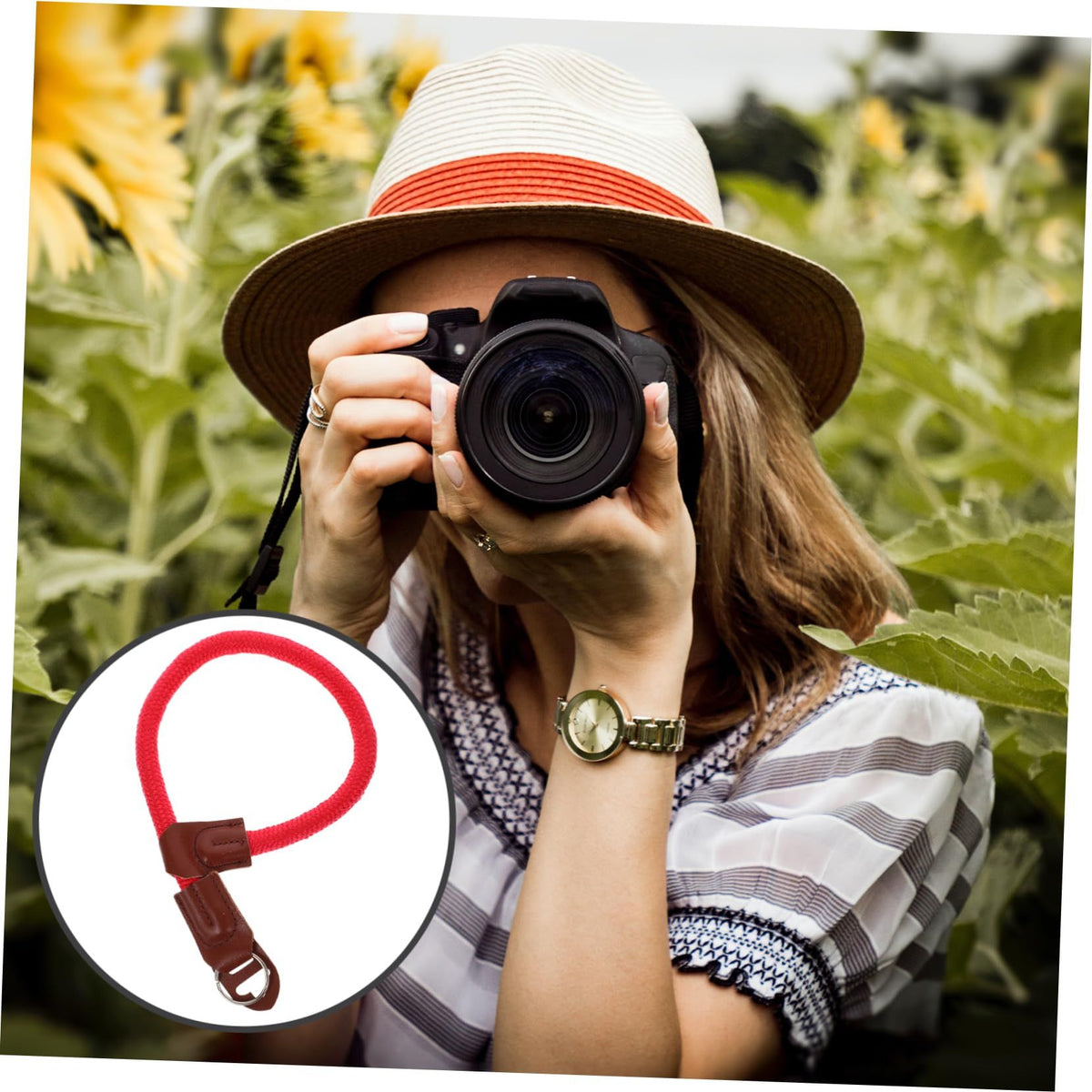 pure cotton climbing rope camera hand strap for hiking hand strap micro single camera wrist strap for