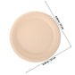 50Pcs Paper Dessert Plates Light Yellow for Gathering Convenient and Sturdy