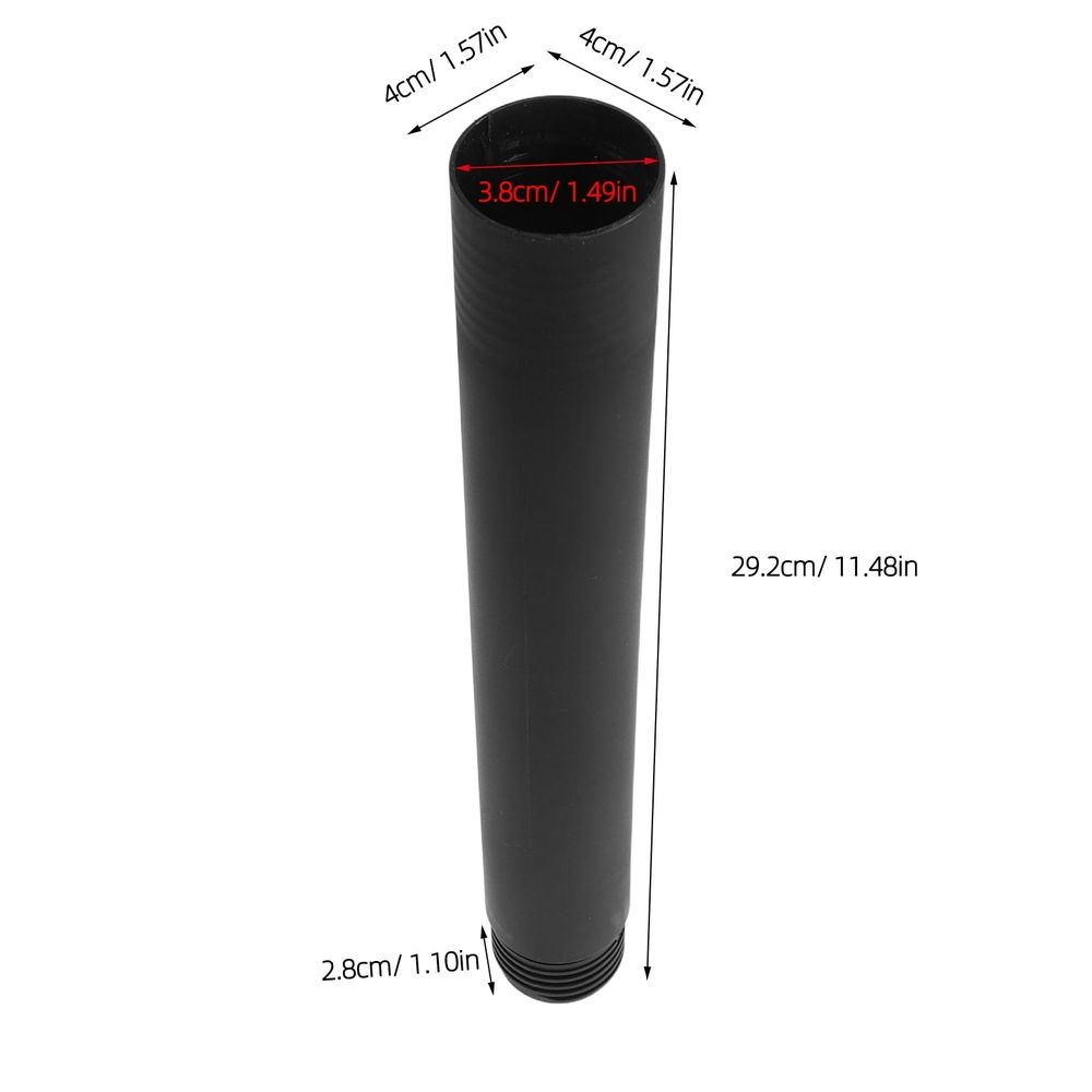 Black Plastic Fan Extension Pole Replacement for Pedestal Fan Stand Support Stability