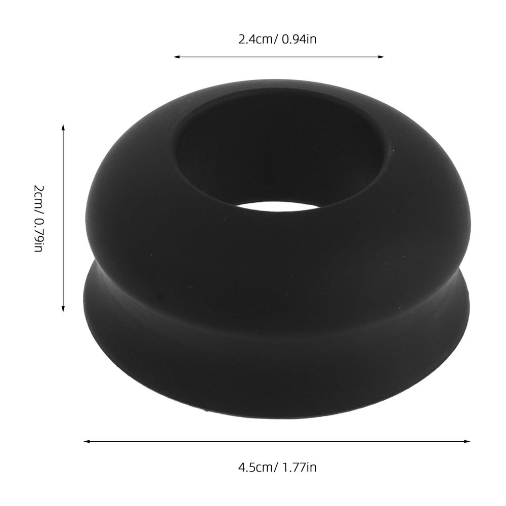 2Pcs Black Baseball Bat Shock Absorbing Choke Up Rings for Balanced Swing and Quick Installation