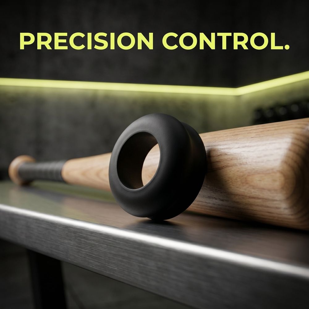 2Pcs Black Baseball Bat Shock Absorbing Choke Up Rings for Balanced Swing and Quick Installation