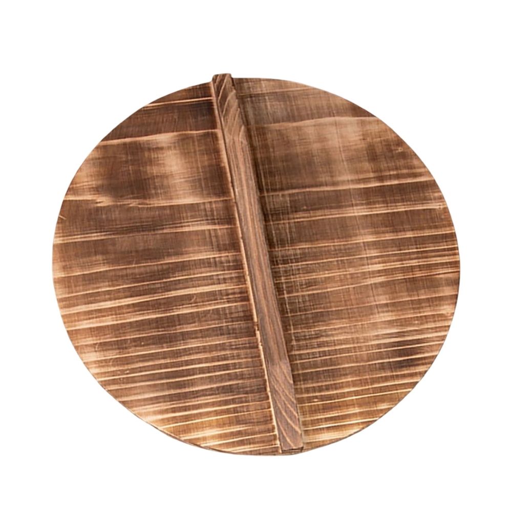 Round Solid Wooden Pot Lid With Built-in Handle Replacement Cookware Cover For Wok Clay Pot Simmering Home Kitchen Cooking