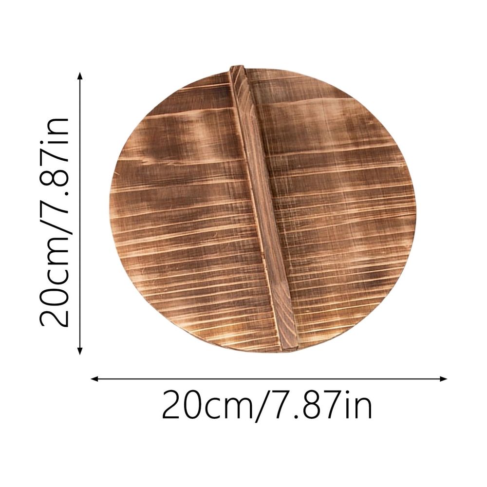 Round Solid Wooden Pot Lid With Built-in Handle Replacement Cookware Cover For Wok Clay Pot Simmering Home Kitchen Cooking