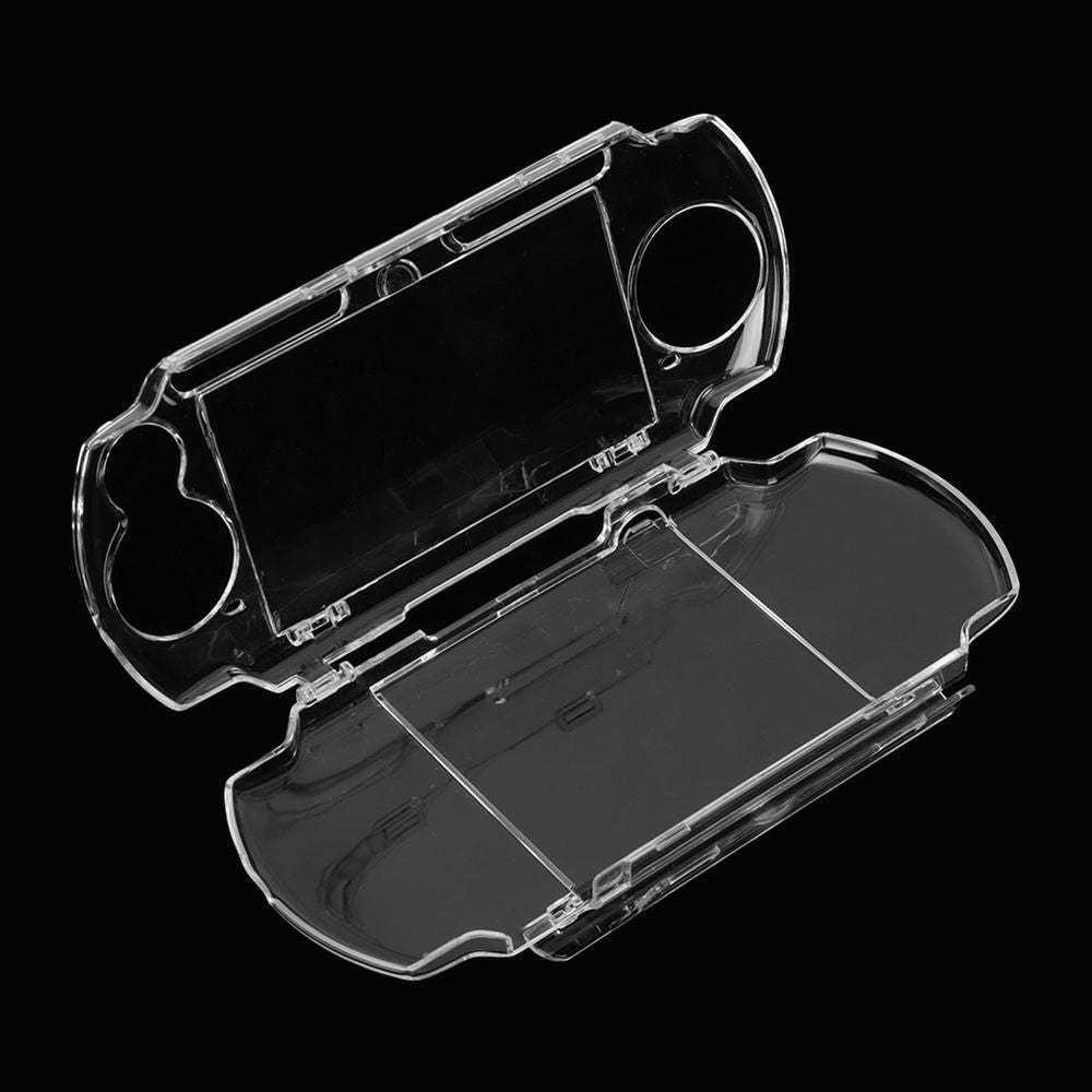 Protective Case Stylish Prevent Slipping Shockproof Transparent Protective Shell with Movie Bracket for PSP