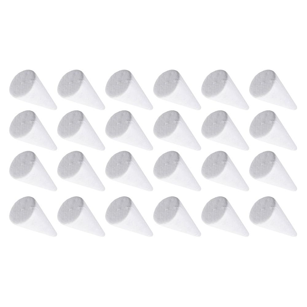 24Pcs White Craft Foam Cones Polystyrene Tree Shaped Foam for Arts and Crafts Christmas School Wedding Birthday DIY Home Project