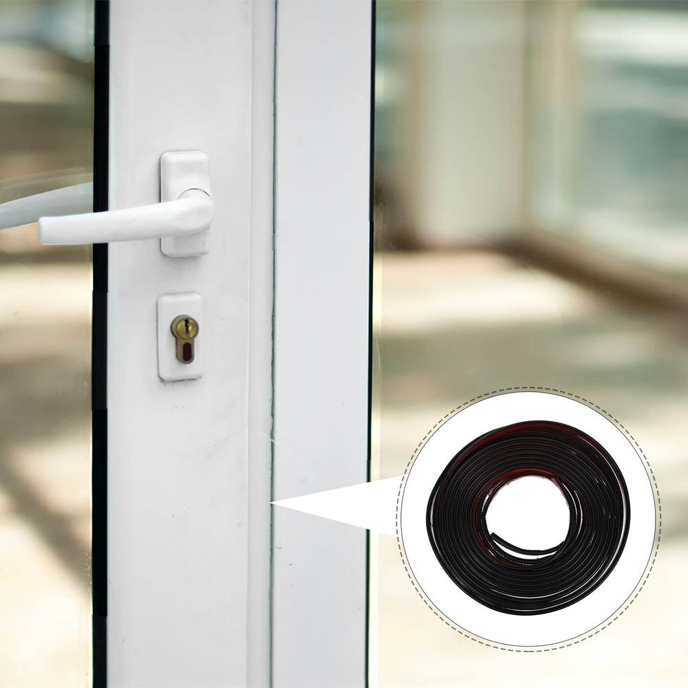 Soundproofing Seal Strip 1000x1x0.6CM Anti-Theft Weatherproof Door Insulation