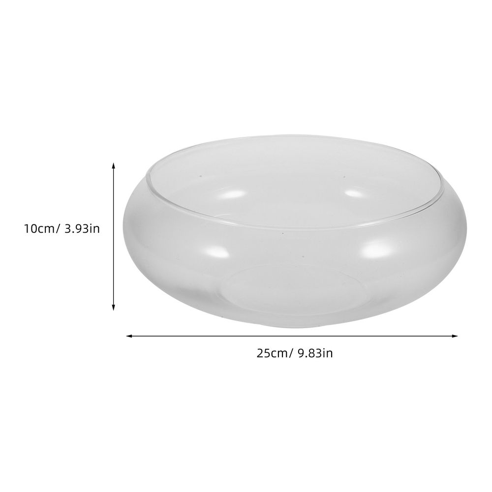 Glass Fish Bowl Transparent Hydroponic Container for Home and Office