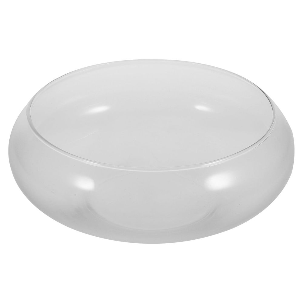 Glass Fish Bowl Transparent Hydroponic Container for Home and Office