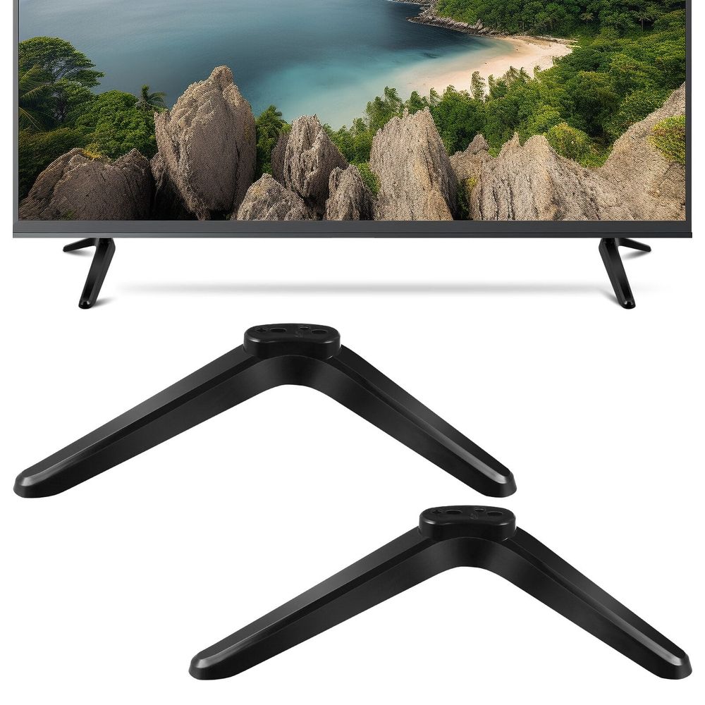 2Pcs Stable TV Bracket Stand with Non Slip Base for Tabletop TV Mounting