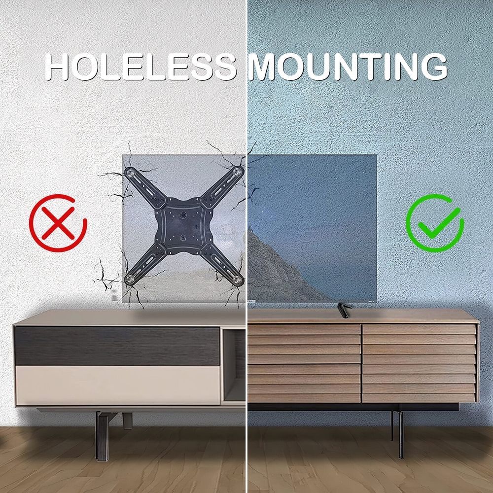 2Pcs Stable TV Bracket Stand with Non Slip Base for Tabletop TV Mounting