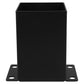 Black Wood Pavilion Post Base Bracket Kit Heavy Duty Support for Pergolas and Outdoor Structures