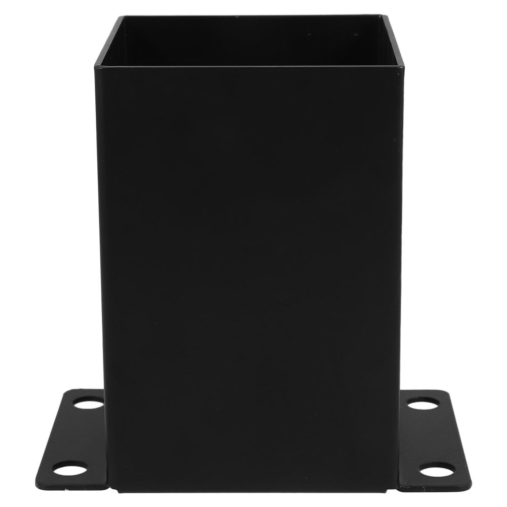 Black Wood Pavilion Post Base Bracket Kit Heavy Duty Support for Pergolas and Outdoor Structures