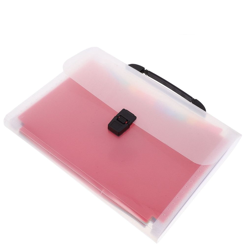 Multipurpose File Organizer Transparent PVC ABS Lightweight Office Use