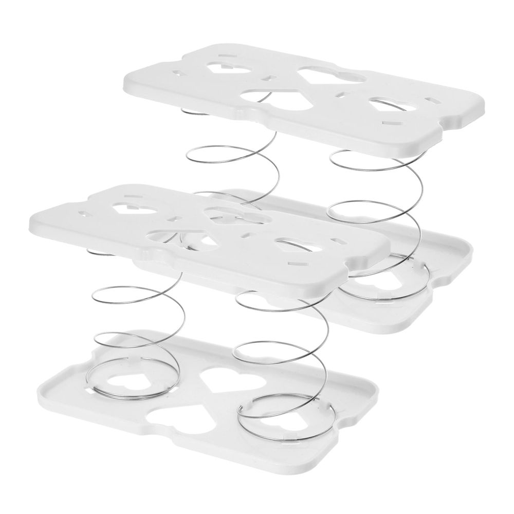 2-Pack White ABS Napkin Box Spring Supports with Strong Load Bearing for Home and Kitchen Use
