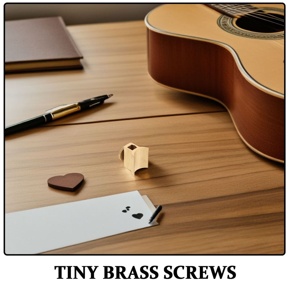 2Pcs Brass Flute Adjustment Screws with Wear Resistant Copper for Stable Tuning