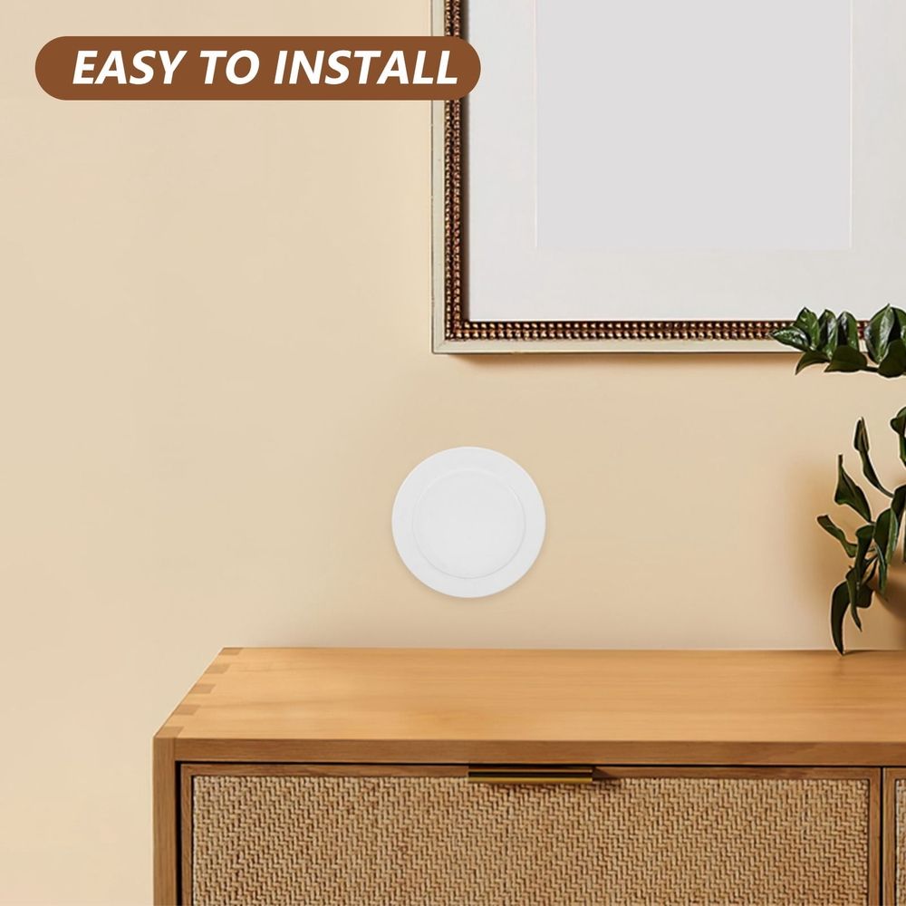 3-Pack White Plastic Air Conditioner Outlet Caps for Wall Hole Covering and Dust