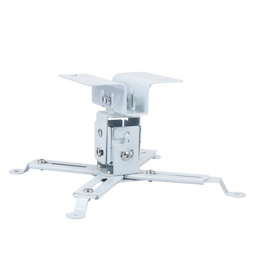 White Steel Projector Ceiling Mount Bracket Holder Wall Hanging Support for Home Theater