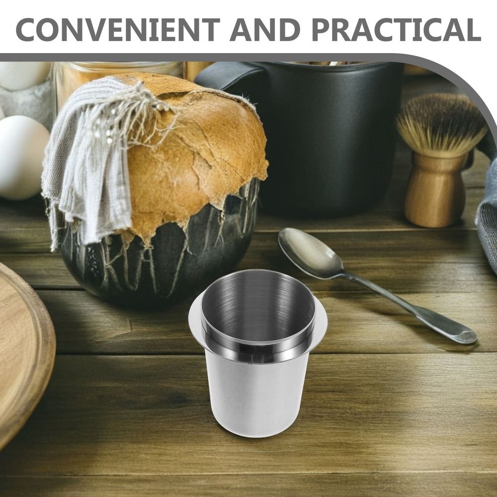 Stainless Steel Espresso Bean Dosing Cup for Espresso Machine Handle - Coffee Dosing Tool 1 Set