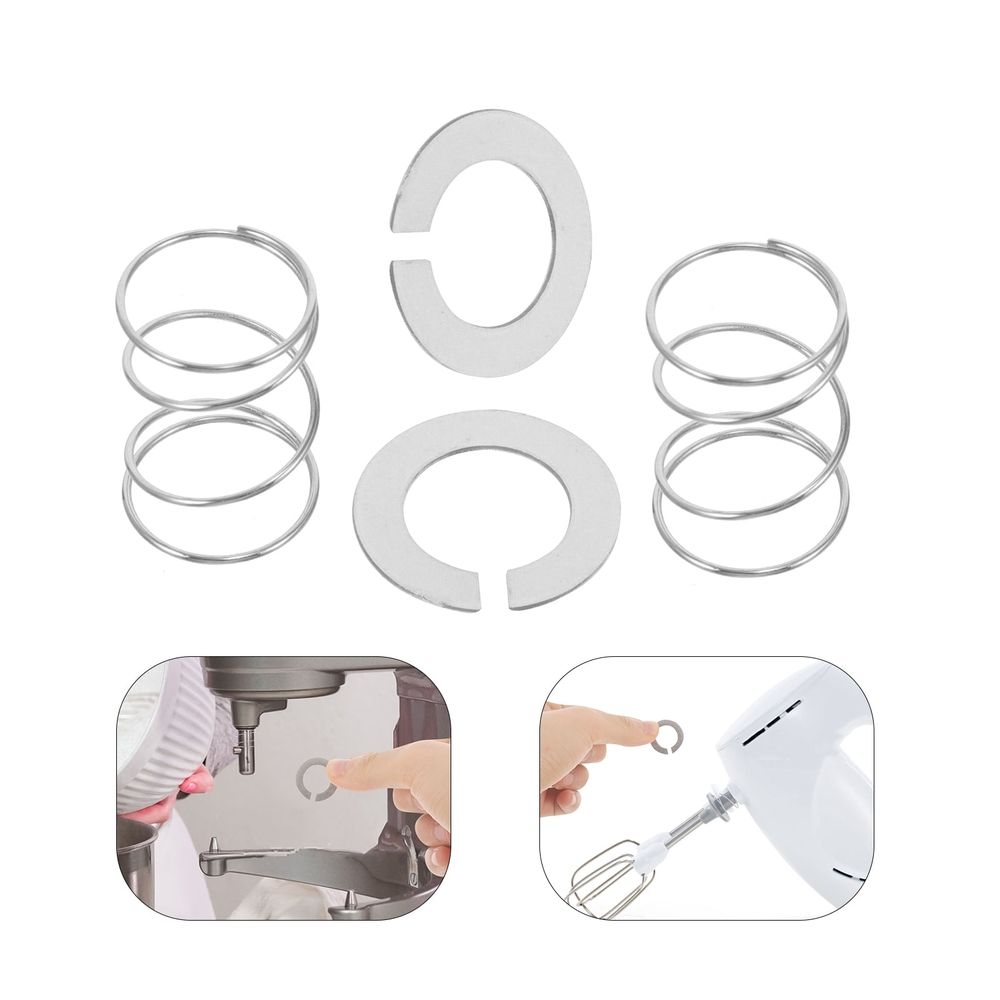 Silver Stainless Steel Mixer Springs Washers Replacement