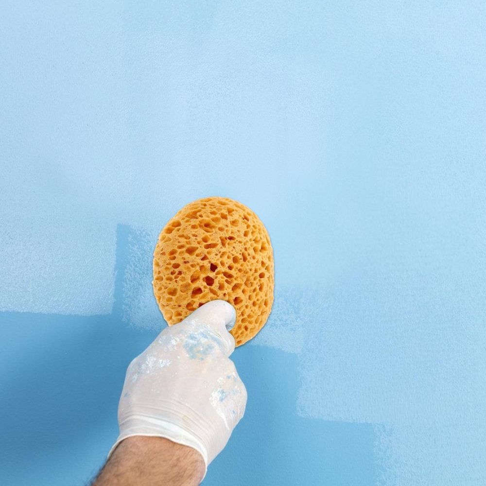 Drywall Texture Sponge Yellow for Wall Repair and Painting 6Pcs