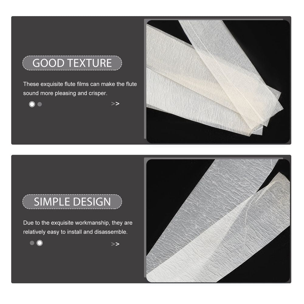 8 Sheets of Professional Chinese Flute Diaphragms Practical Flute Membranes