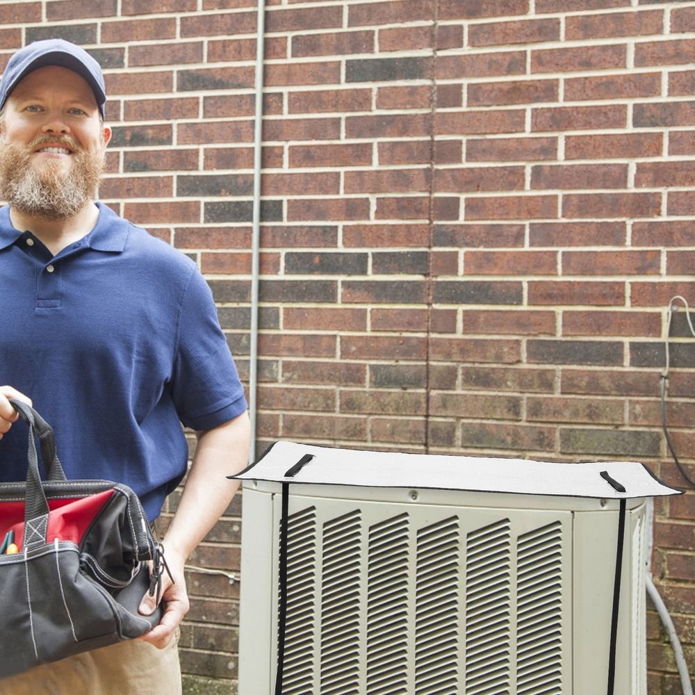 Reflective Ac Cover for Outside Units with Tie Rope Fixation