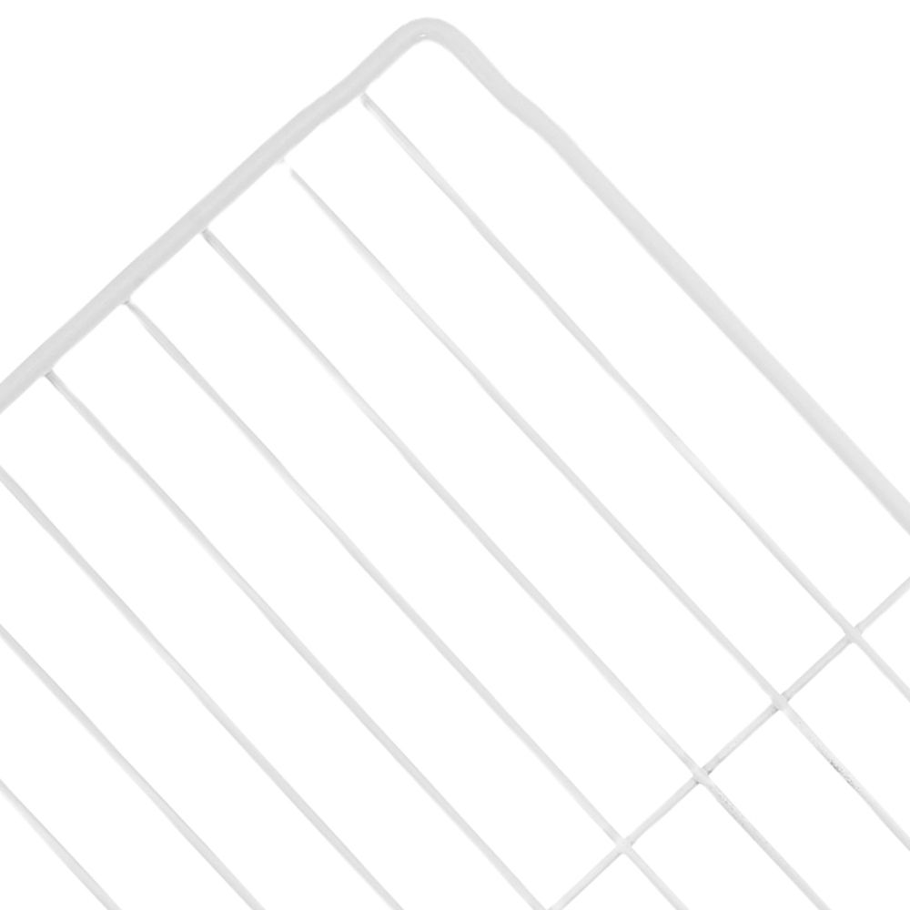 2Pcs Adjustable Freezer Wire Shelf Dividers White Metal Partitions for Deep Freezer Organization