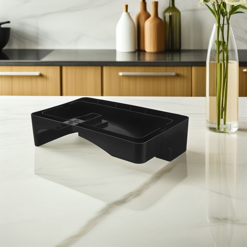 Black Plastic Refrigerator Drip Tray, Efficient Water Collection Basin for Fridge Leak