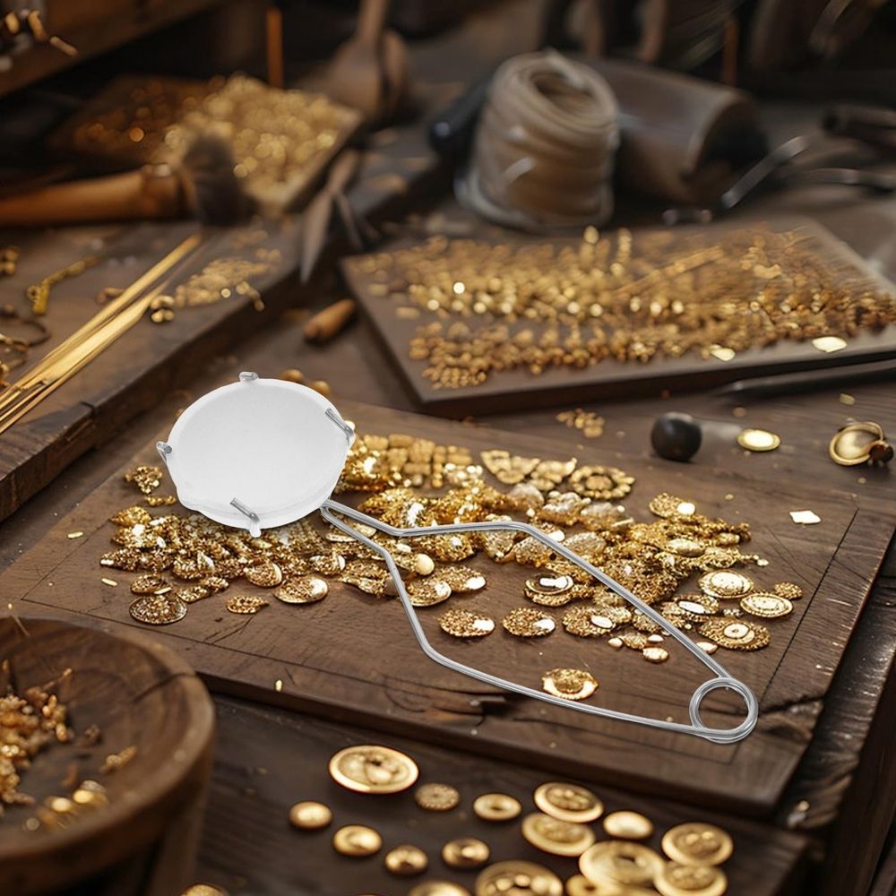Crucible Set for Melting Plated Gold and Plated Silver with Tongs and Dual Ceramic Bowls