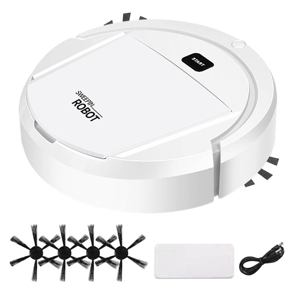 Robot Vacuum Cleaner — 8.7in Diameter x 2.4in, 3-in-1 Sweep Vacuum & Mop, Wi-Fi/App Control, Self-Charging, 60+ Min Runtime(Black)