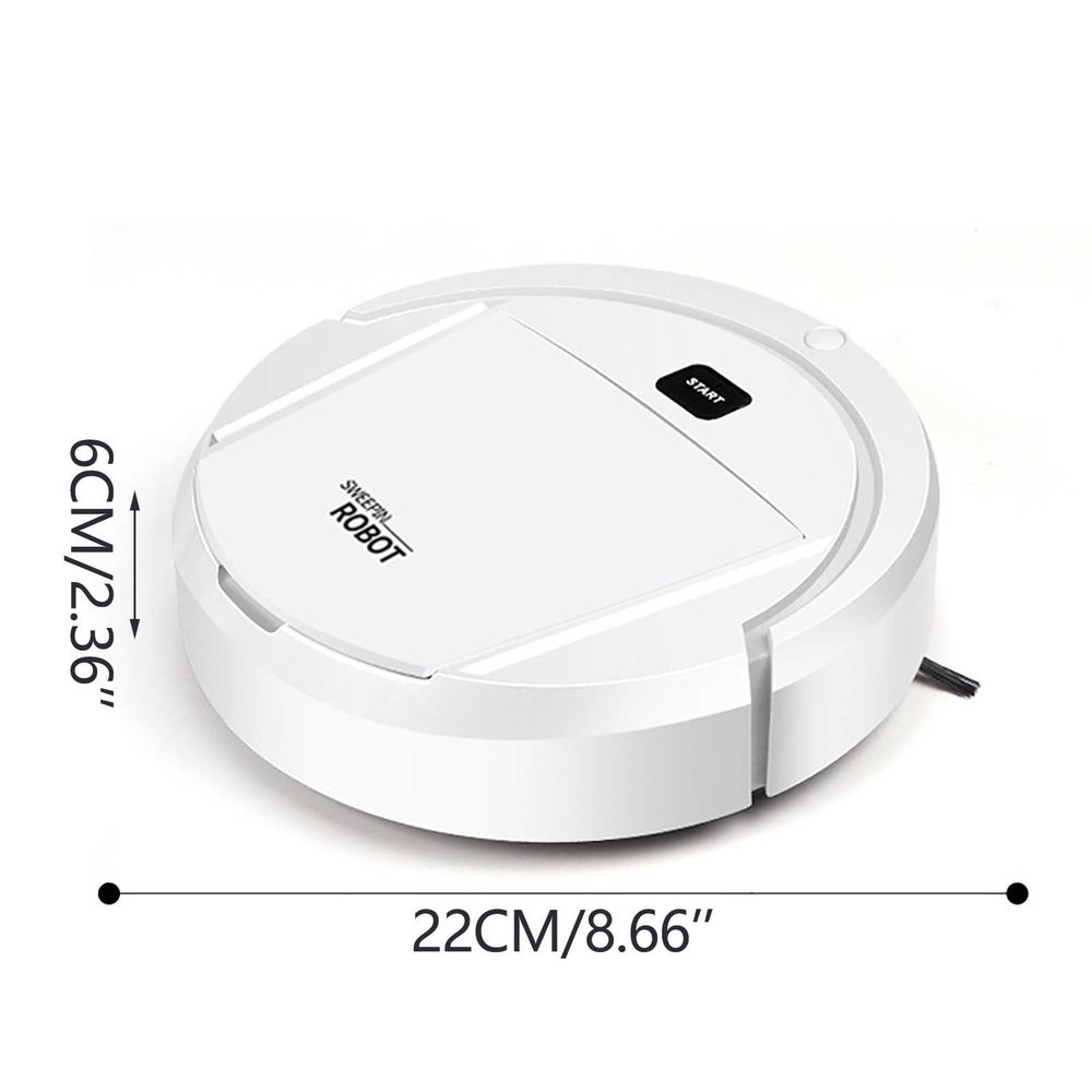 Robot Vacuum Cleaner — 8.7in Diameter x 2.4in, 3-in-1 Sweep Vacuum & Mop, Wi-Fi/App Control, Self-Charging, 60+ Min Runtime(Black)