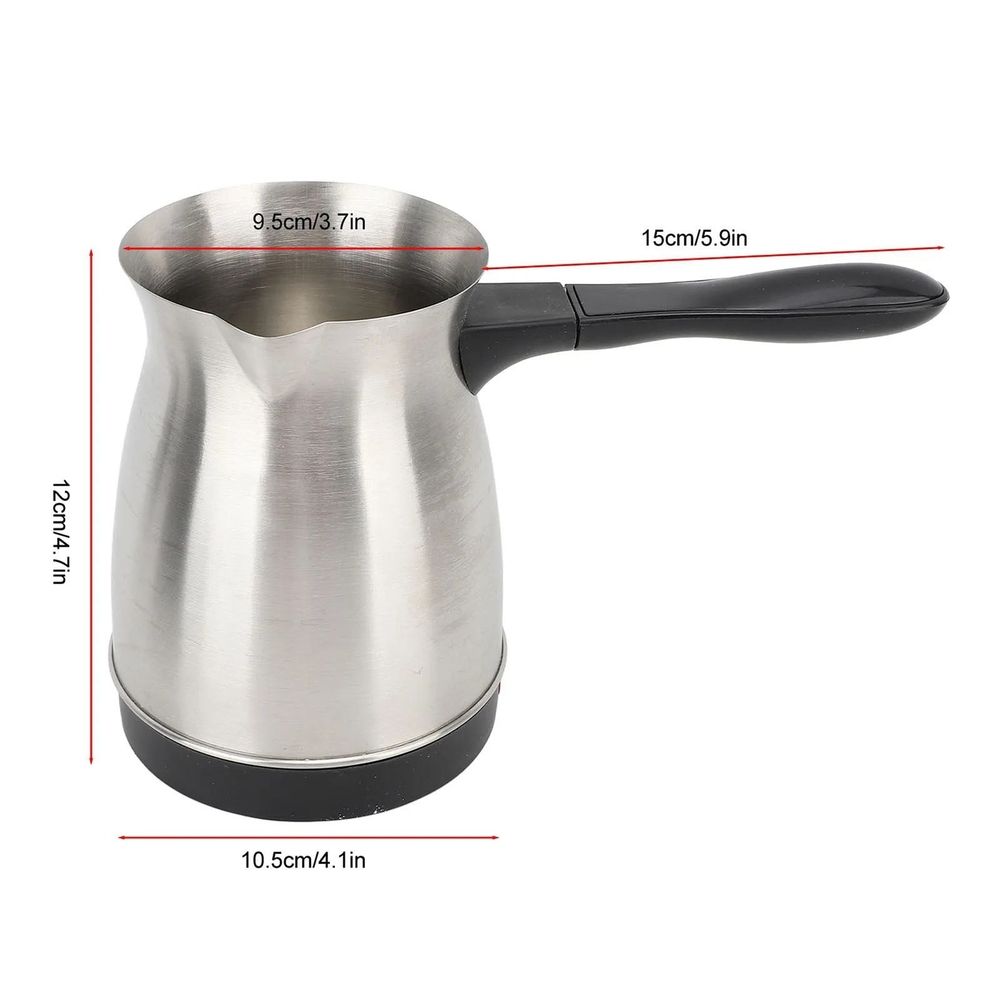 Stainless Steel Coffee Percolator, Multi-Function Electric Coffee Maker with Keep Warm, 600ML Capacity for Coffee, Tea & Milk, Easy One-Button Operation