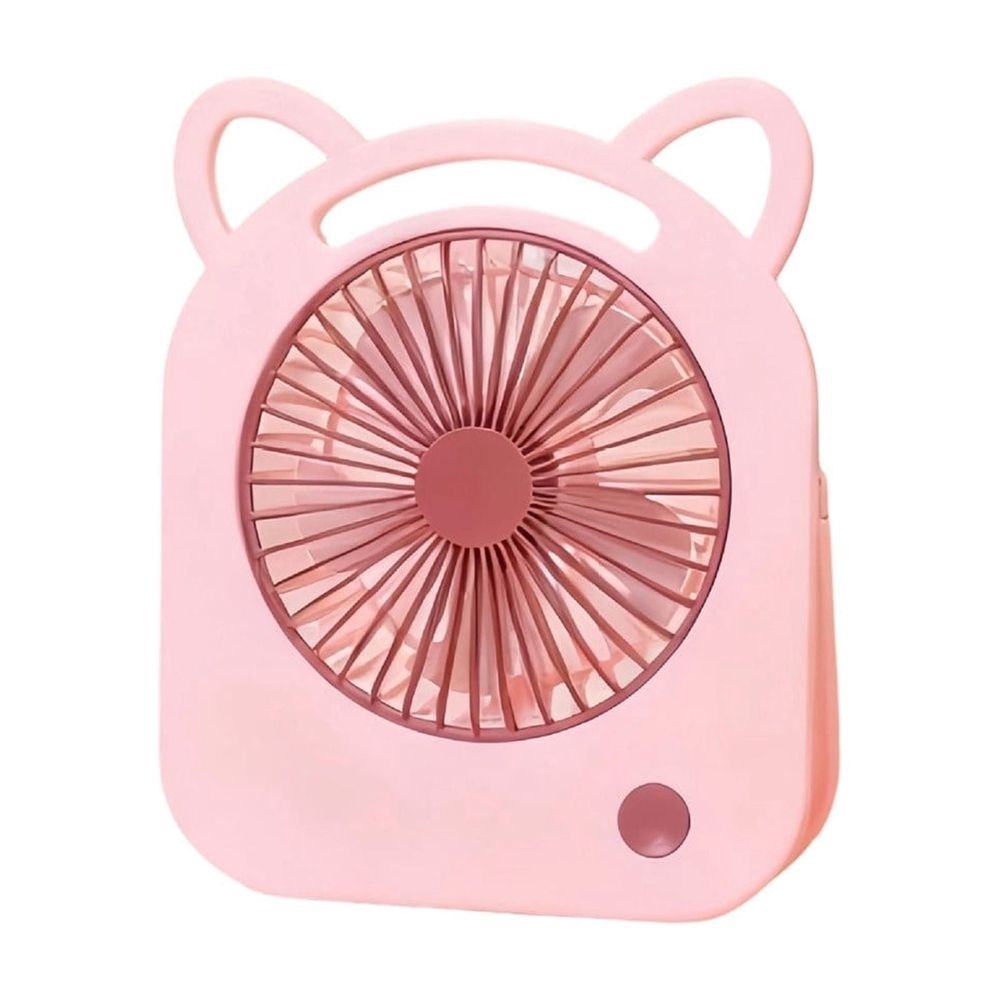 USB Rechargeable Fan - Adjustable Angle Desktop and Handheld Electric Fan with Low Noise Operation for Home, Office, and Dorm Use, Compact Size, Lightweight Plastic,White