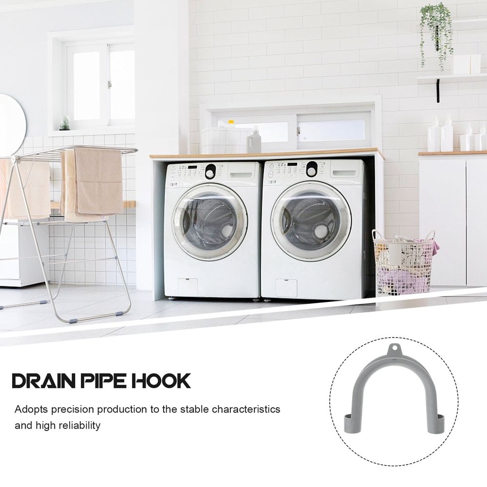 Hose Hook Dishwasher Drain Hose Adapter U Shape Flexible Washing Machine Hose Clip
