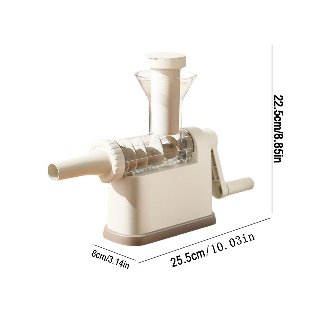 Hand Crank Sausage Stuffer, Rotating Meat Filler Tool for Homemade Sausage Making with 3 Tubes and Tamper